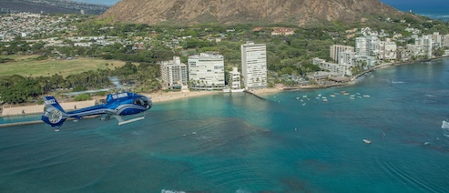 blue skies helicopter tour location